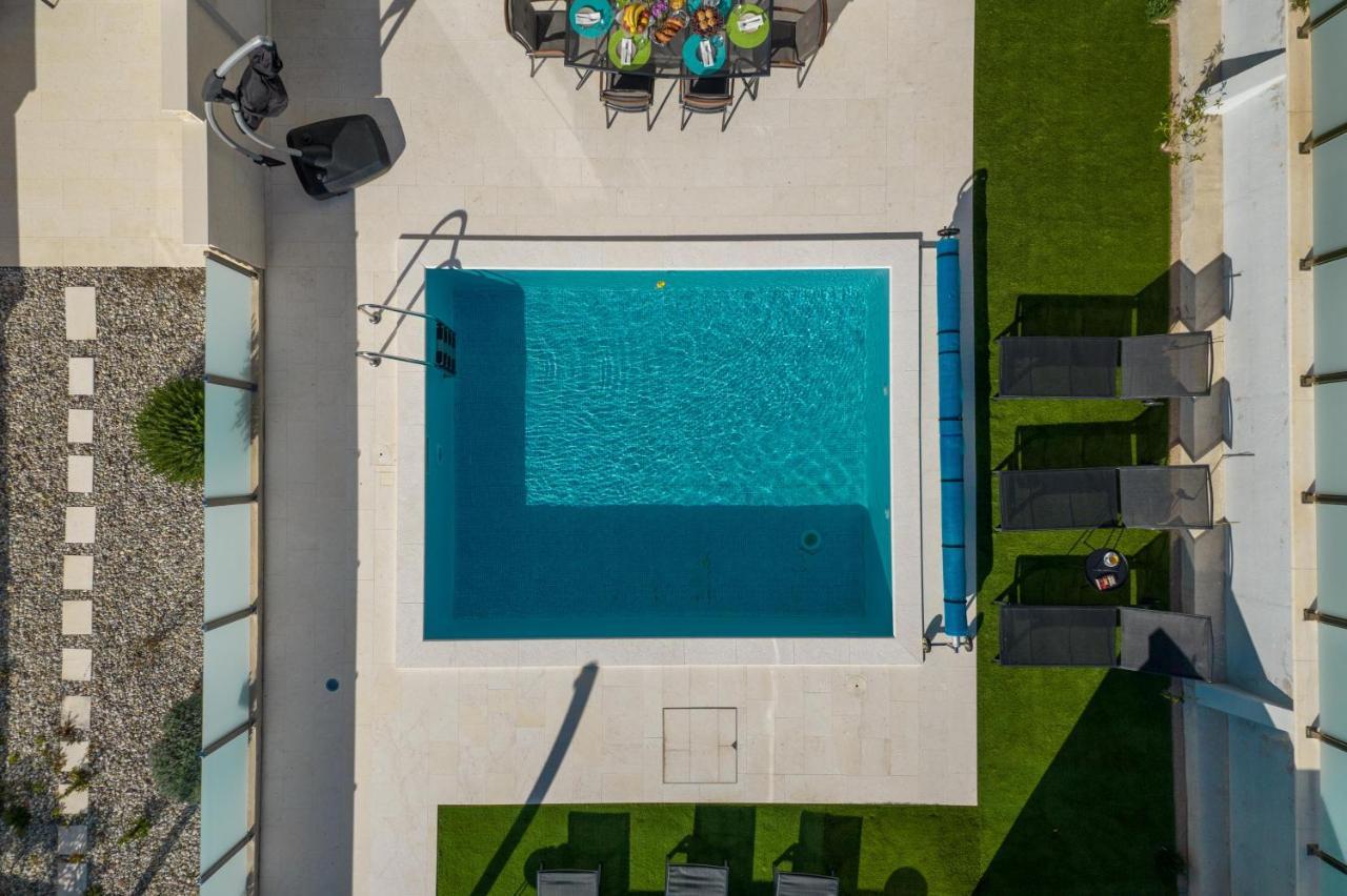 The pool from above