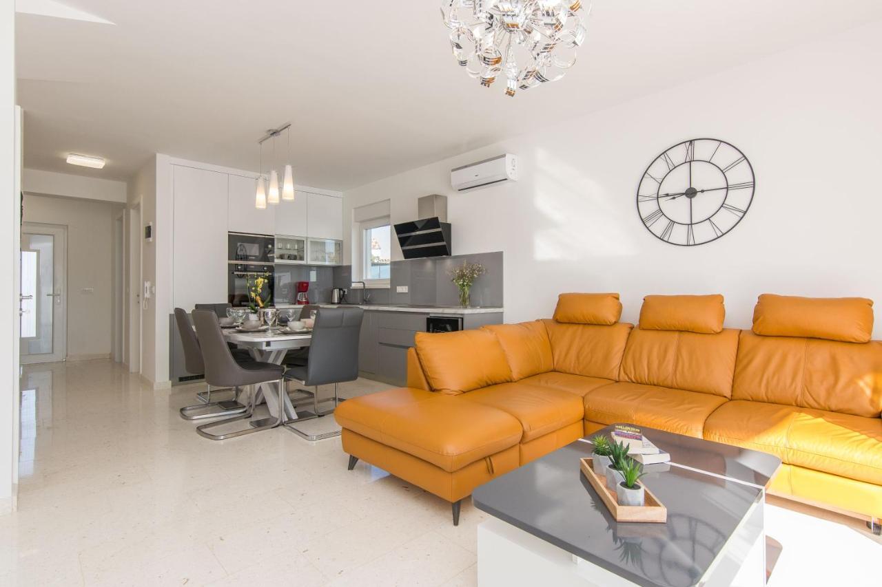 Open-plan living and dining room